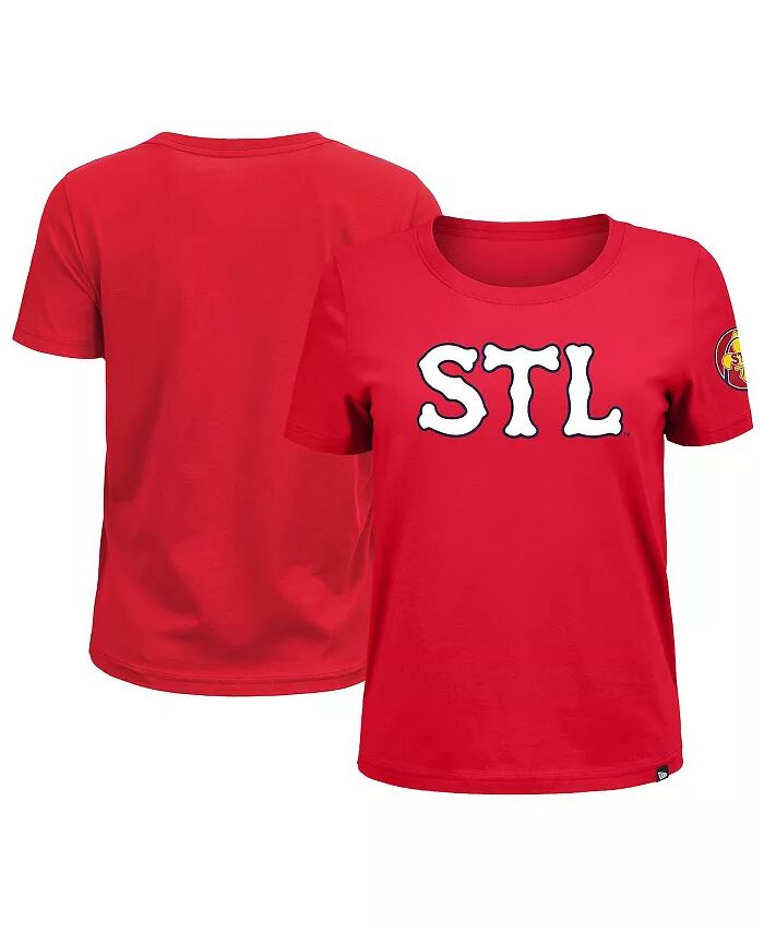 

Женская красная футболка St. Louis Cardinals 2024 City Connect New Era