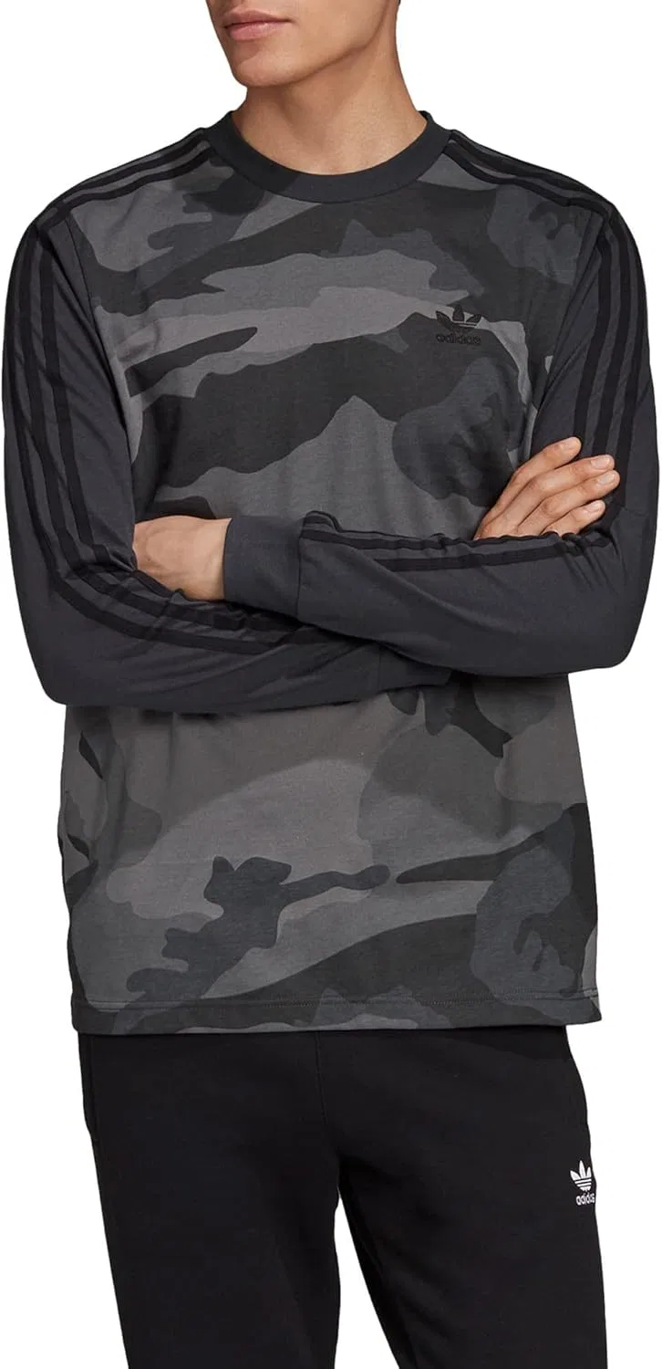 Мужская камуфляжная футболка с длинными рукавами adidas Originals