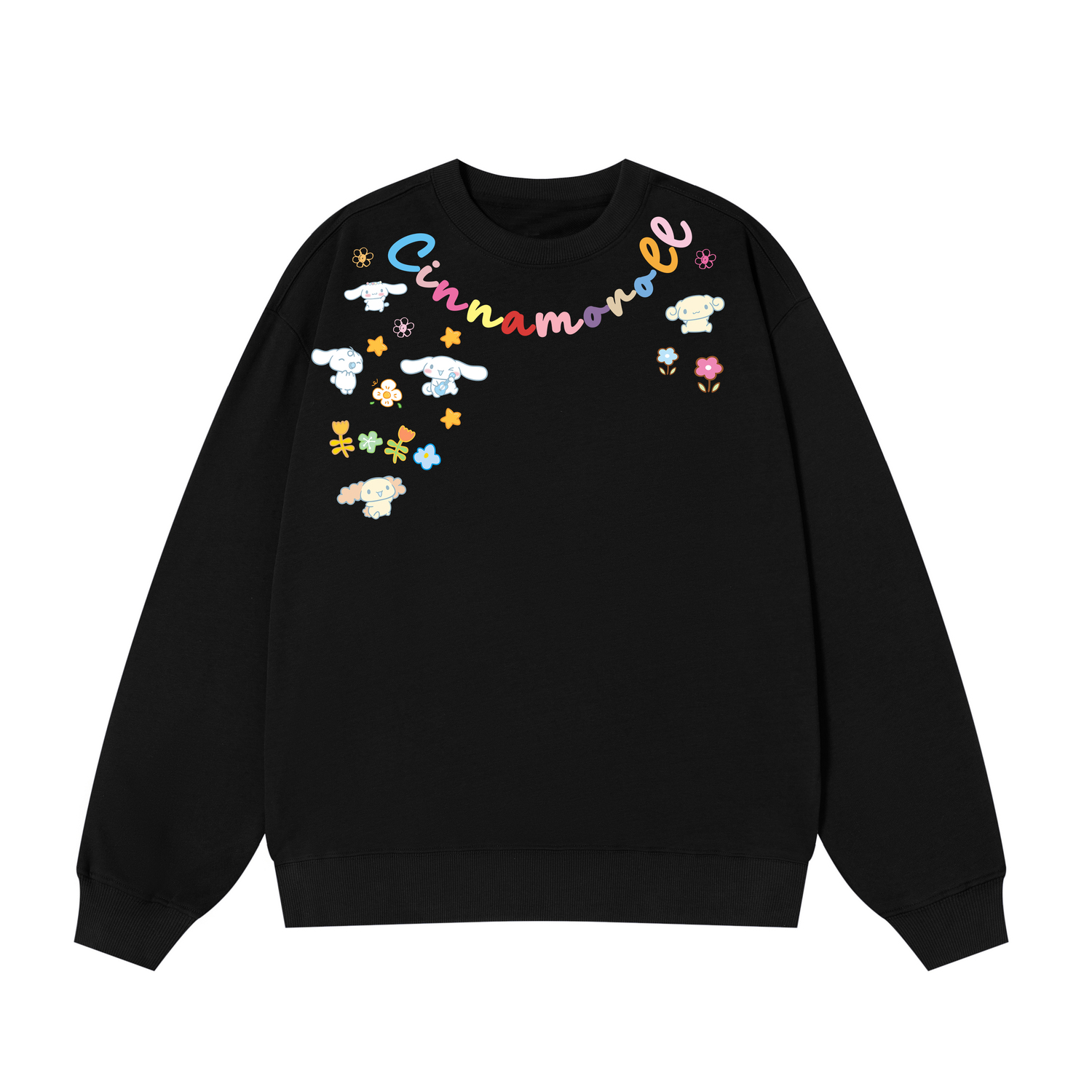 

Свитшот Cinnamoroll Yugui Dog Unisex Sanrio, черный