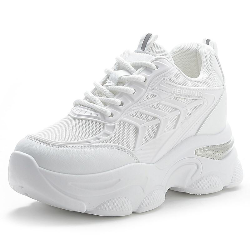 Кроссовки REIHUNG Chunky Sneakers Women's Low-top, белый