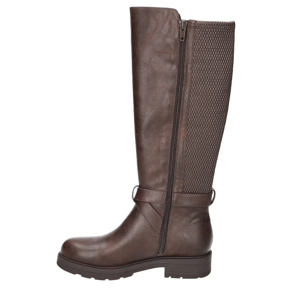 Сапоги выше колена Austyn plus с антискользящей подошвой Easy Works By Easy Street, brown stretch faux leather — фото 4