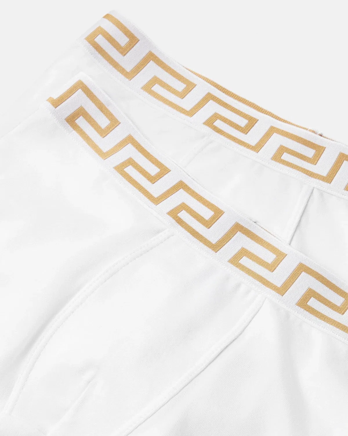 Детские трусы из жаккардового хлопкового джерси, 2 штуки в упаковке Versace, белый — фото 4