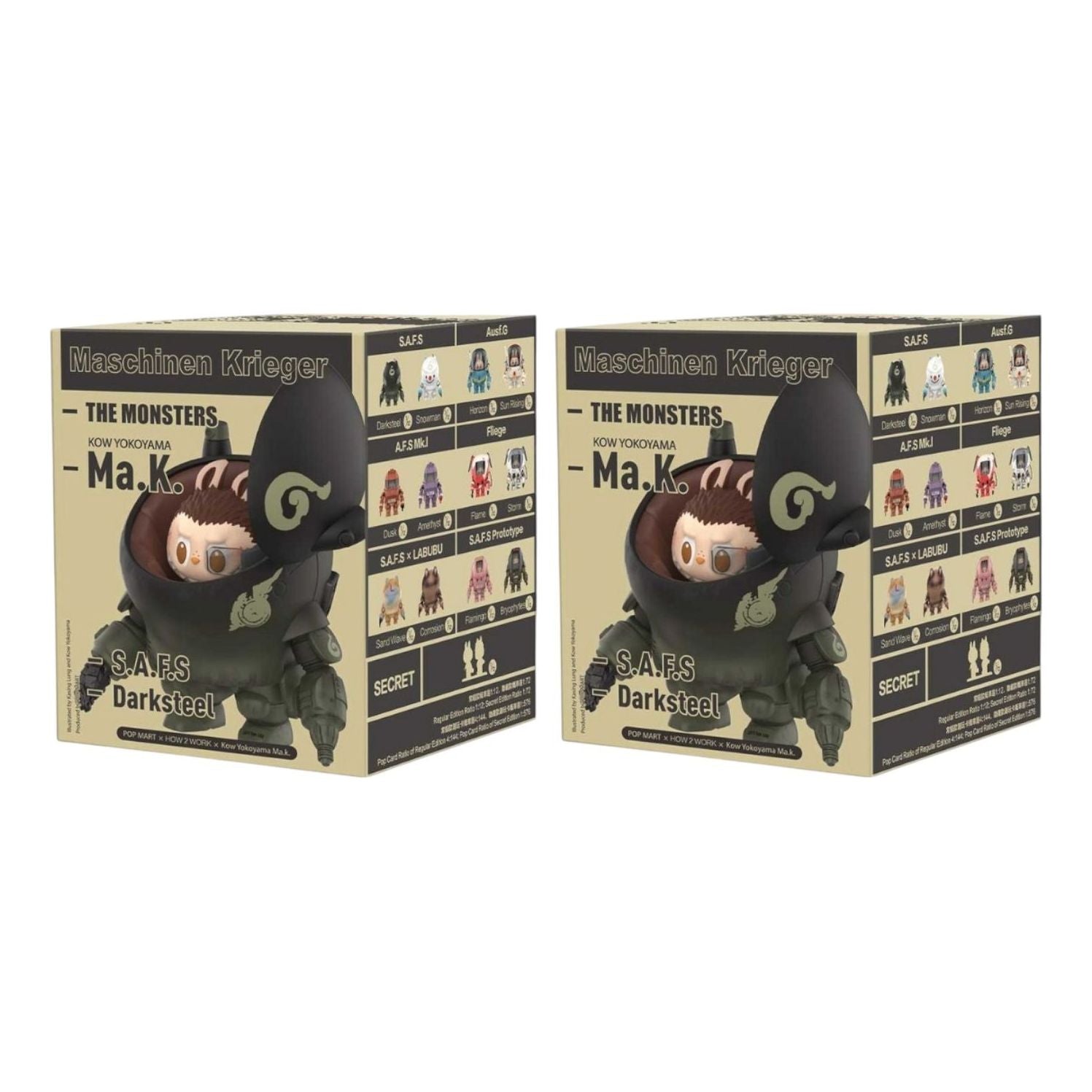 

Лабубу Pop Mart x Kow Yokoyama MA.K.The Monsters Labubu Sealed Case (2 Blind Boxes)