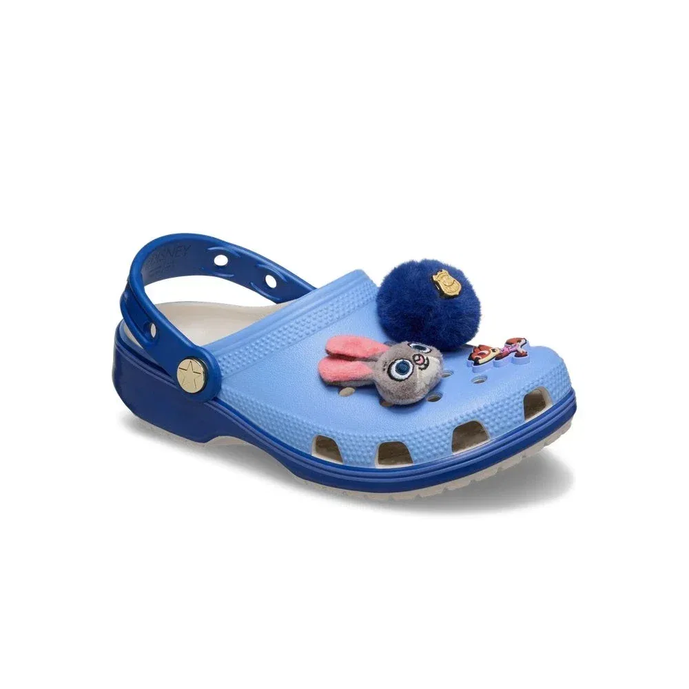 Детские сабо Crocs Classic Zootopia-90H синего цвета, удобные, без шнурков, модель JAX914 — фото 3