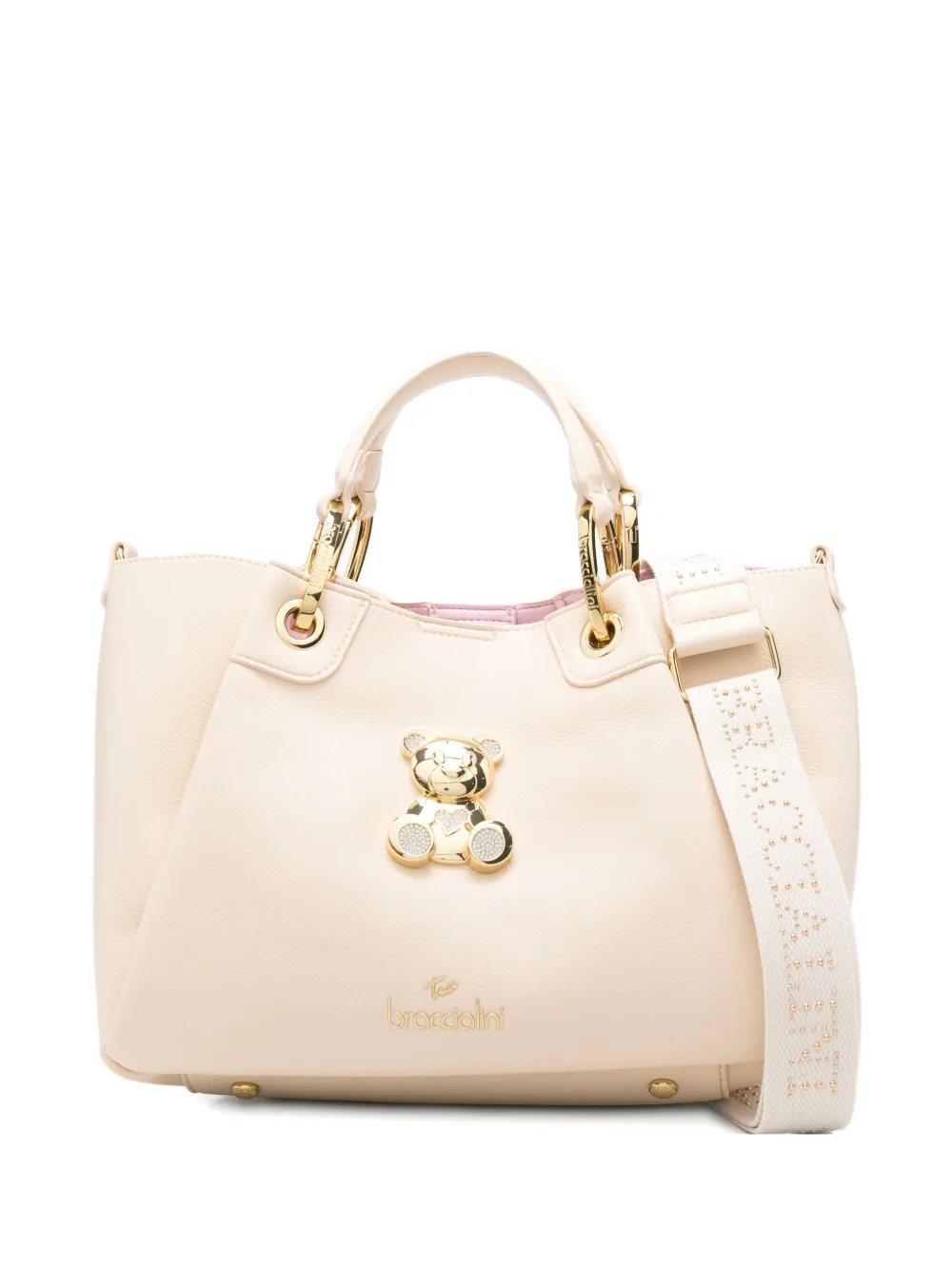 

Сумка-тоут с аппликацией в виде Тедди Braccialini, нейтральный