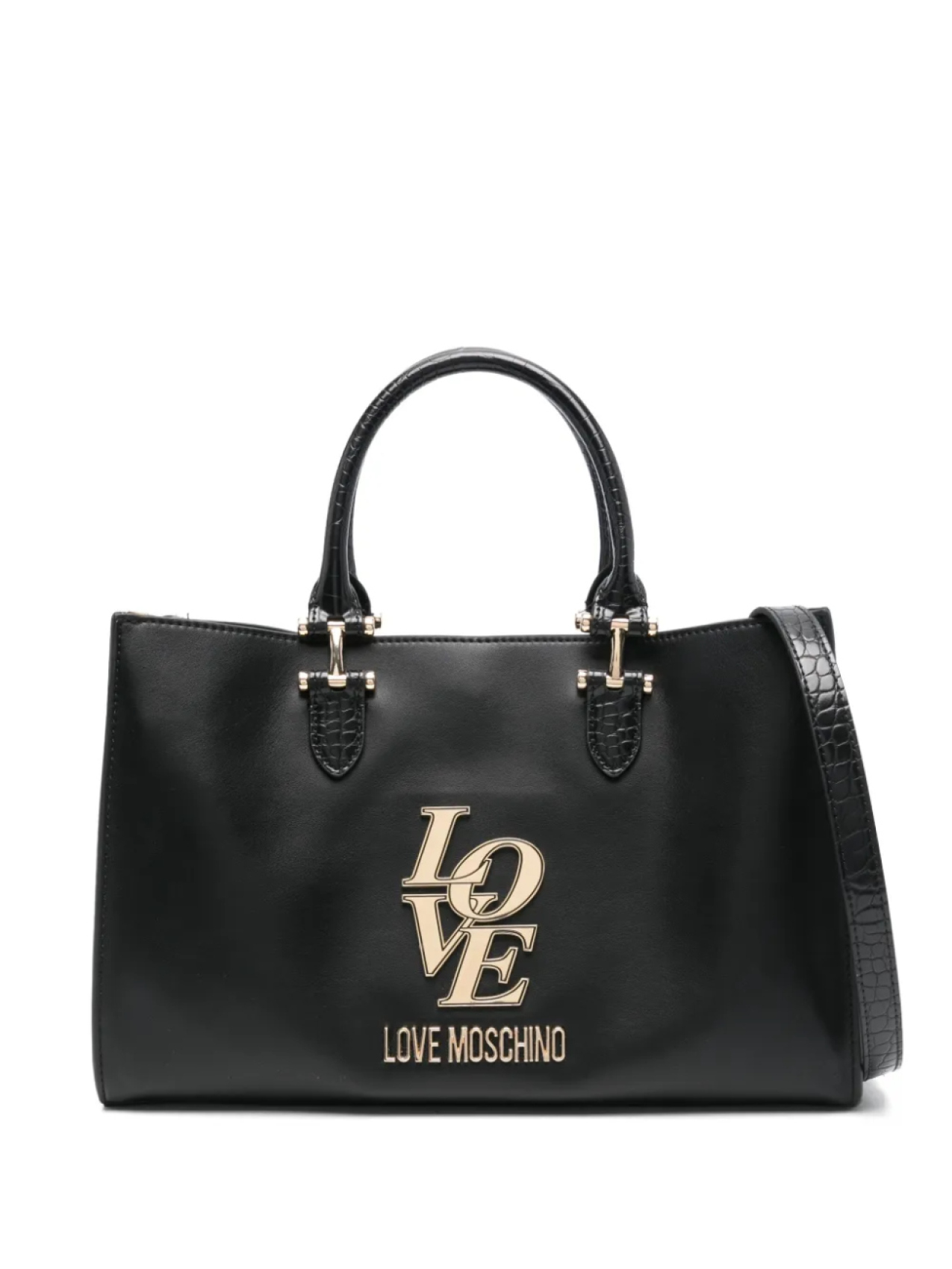 

Love Moschino сумка через плечо с логотипом, черный
