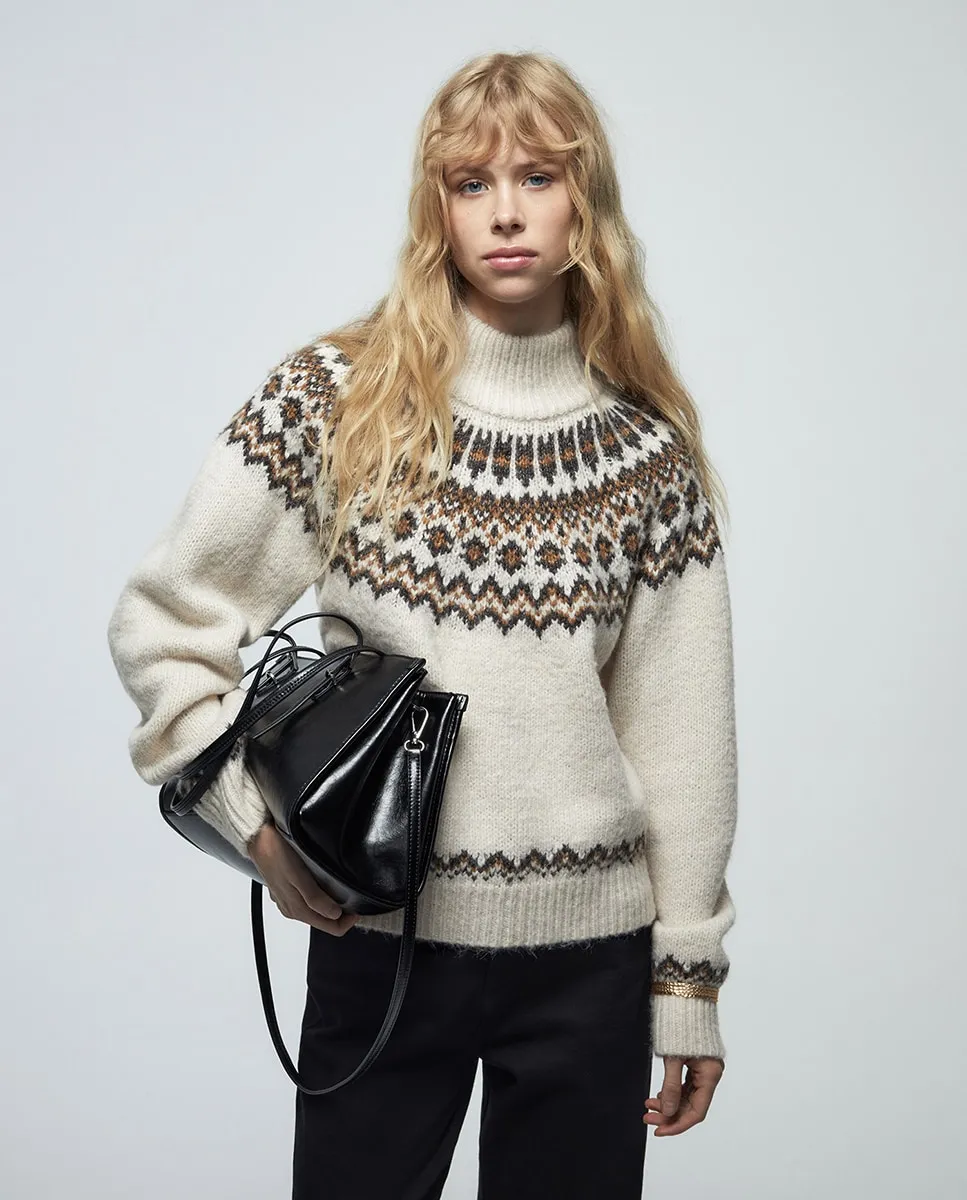 

Альпийский свитер с лебедем Sfera, бежевый