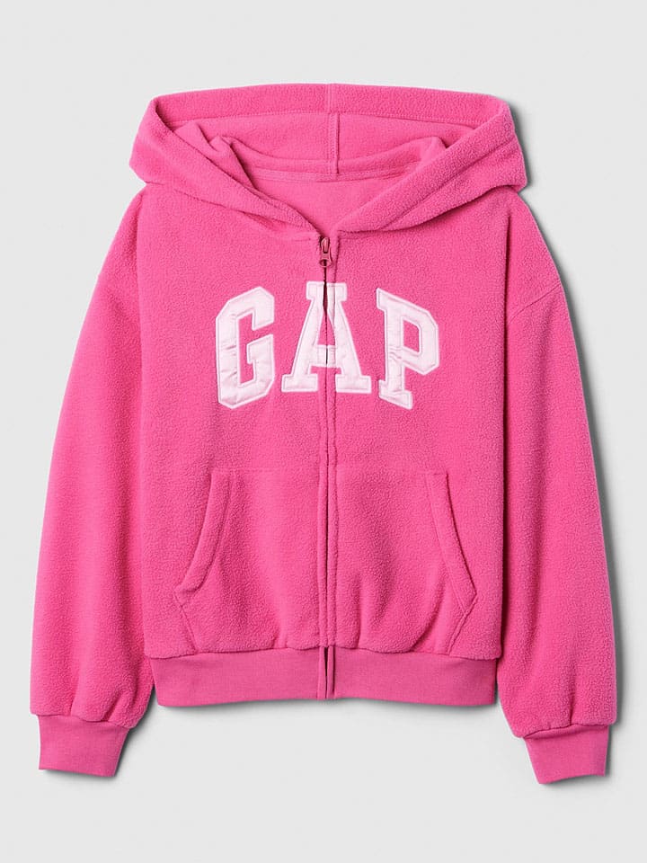 GAP Флисовая куртка розового цвета — фото 3
