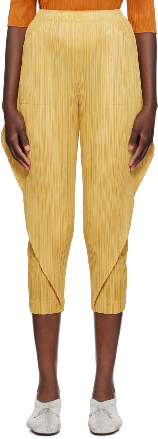 

Желтые утолщенные брюки 1 PLEATS PLEASE ISSEY MIYAKE