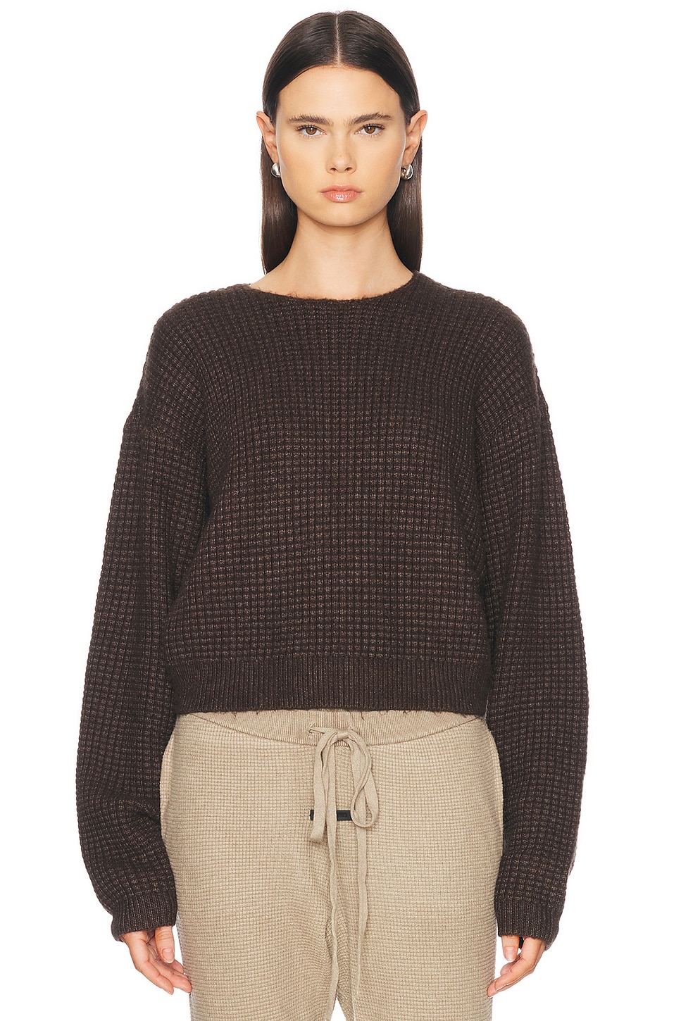 

Кроп-свитер Fear Of God Essentials, Brown
