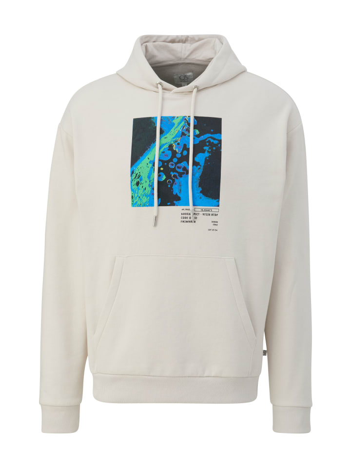 

QS Толстовка цвета 03D0_off-white, Белый, QS Толстовка цвета 03D0_off-white