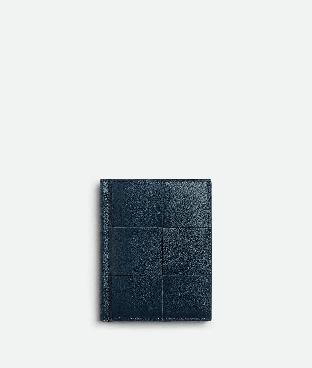 

Cassette slim flap card case BOTTEGA VENETA, янтарь/темно-синий