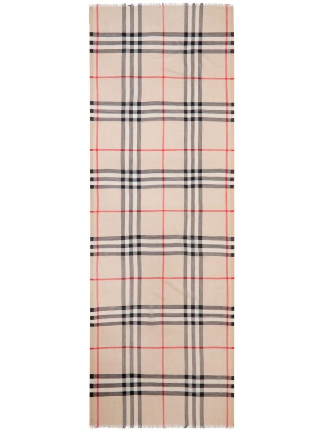 

Burberry шерстяной шарф в клетку, нейтральный цвет