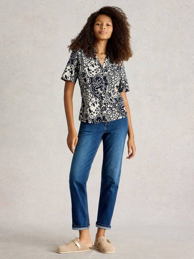 

Рубашка на пуговицах Annie Paisley White Stuff, Navy/Multi