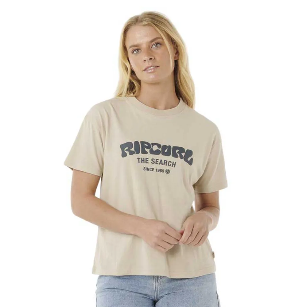 

Футболка с коротким рукавом Rip Curl Surf Puff Relaxed, бежевый