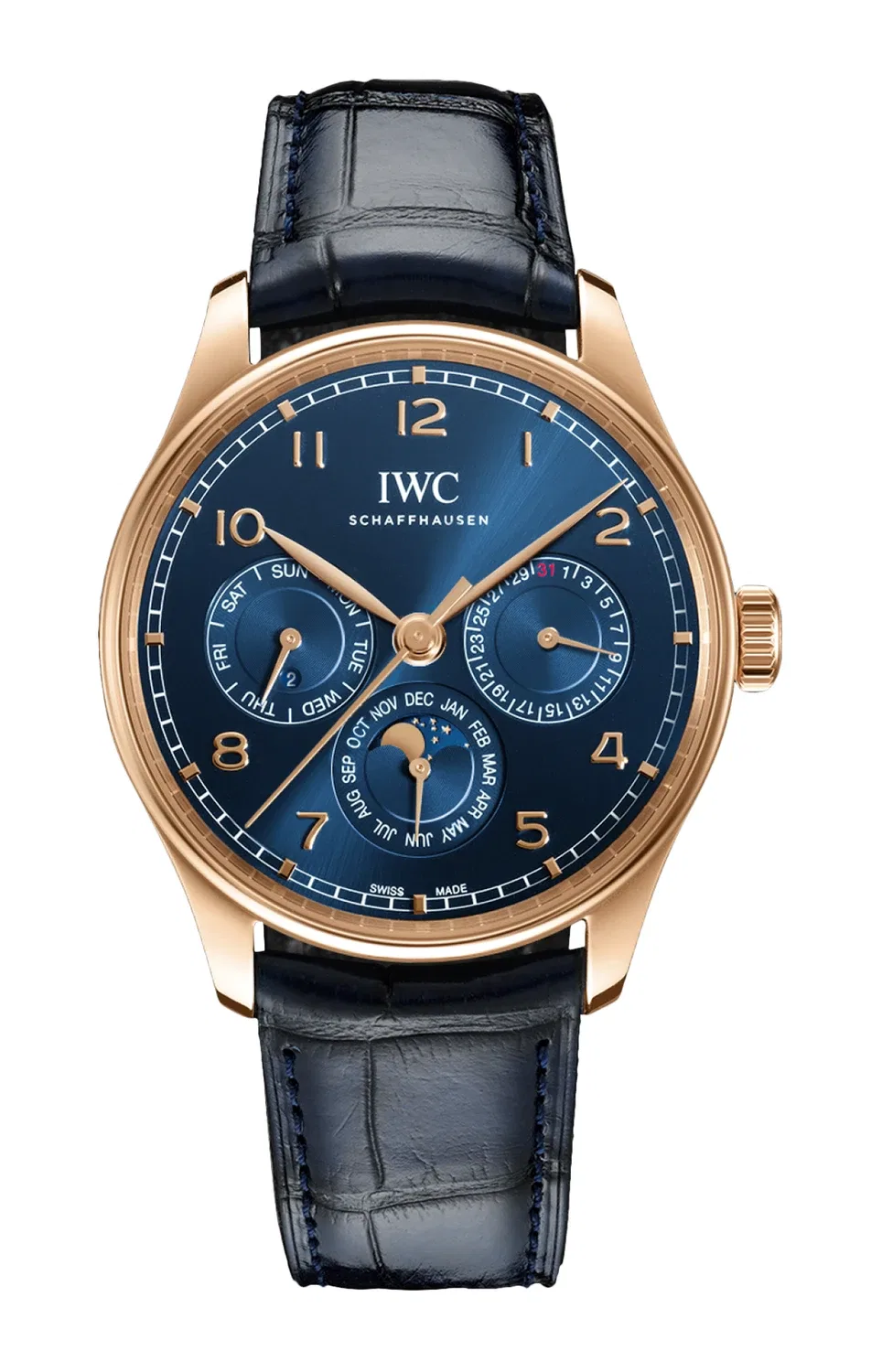 Португезер Вечный Календарь 42 - IW344205 IWC SCHAFFHAUSEN, золотой