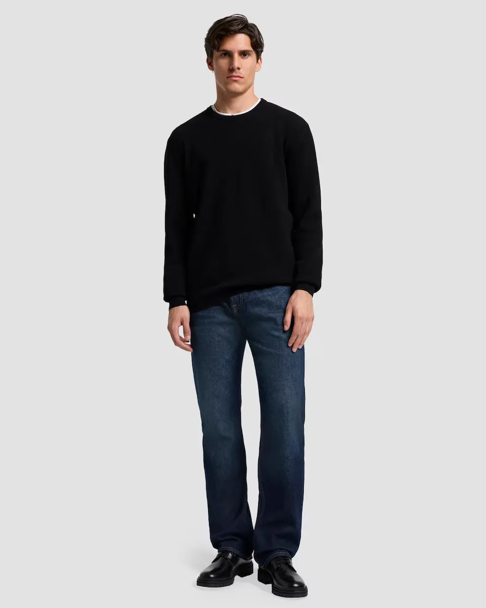

Мужская ковбойская рубашка relaxed в цвете navy blue 7 For all mankind, темно-синий