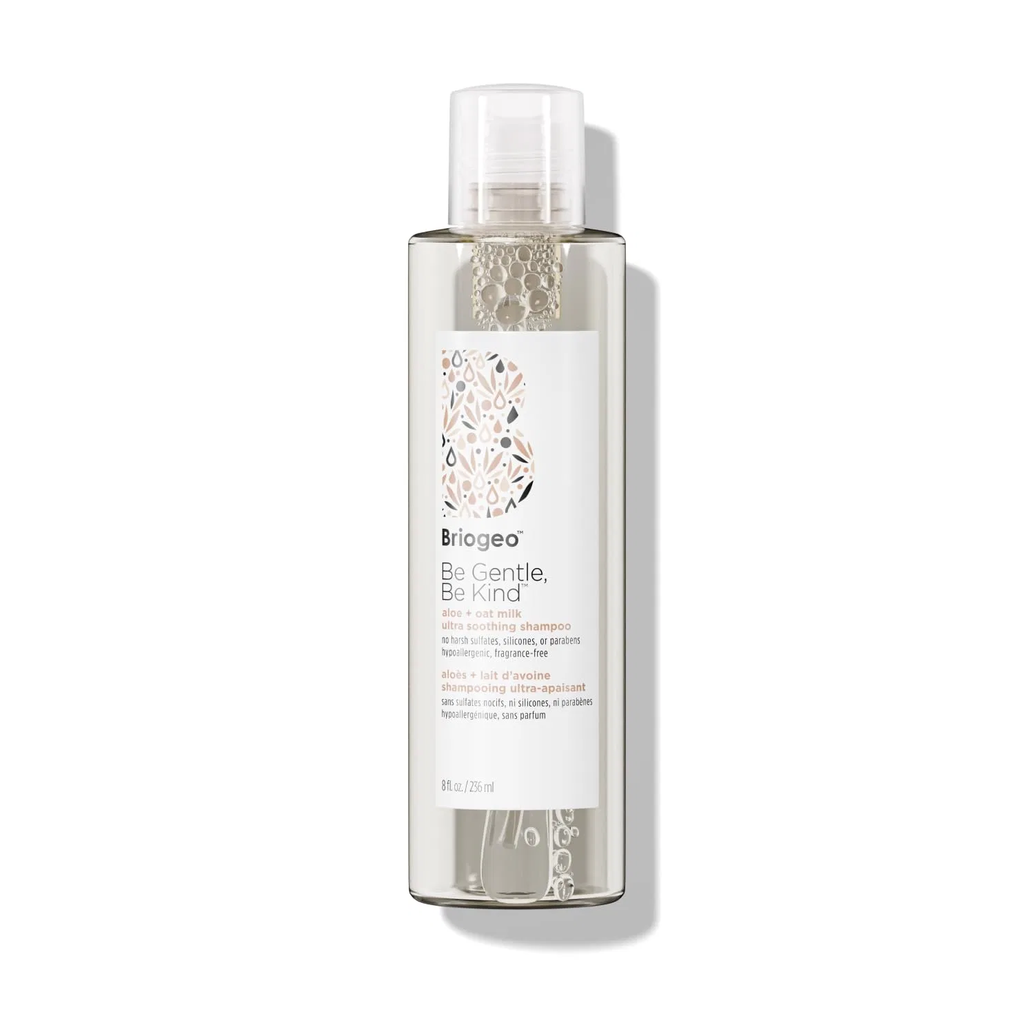 Ультрауспокаивающий шампунь «Be Gentle Be Kind Aloe + Oat Milk» от Briogeo, без отдушек, 236 мл Briogeo