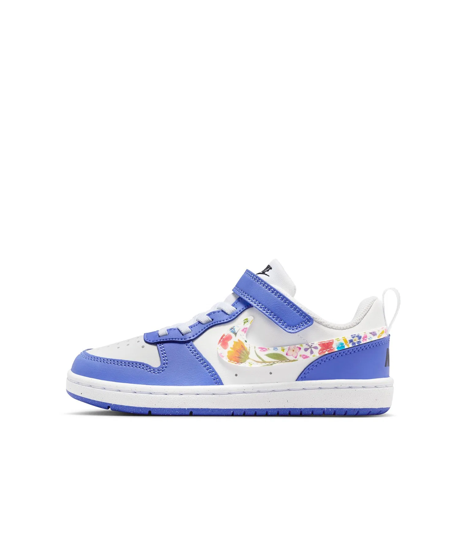 Детские кроссовки NIKE Court Borough Low из искусственной кожи сине-белые — фото 2