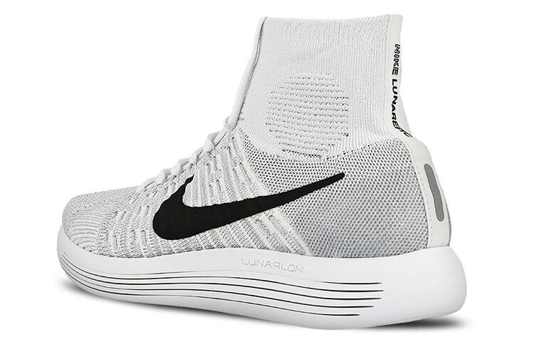 Кроссовки мужские LunarEpic High-top белые/серые Nike — фото 4