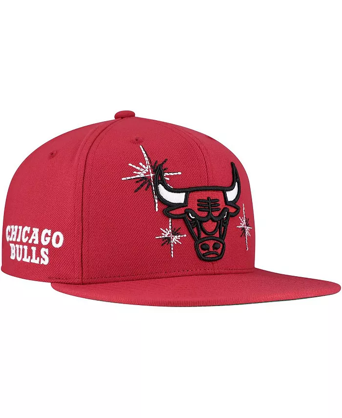 

Мужская красная бейсболка Chicago Bulls Starlight с застежкой-пряжкой Mitchell & Ness