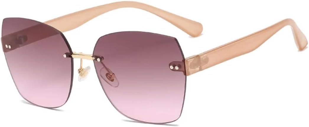 

Солнцезащитные очки с защитой UV400 | Увеличенные линзы с градиентным синим оттенком, без оправы | Для женщин и мужчин, для занятий спортом на открытом воздухе и вождения DSVIGF, 03