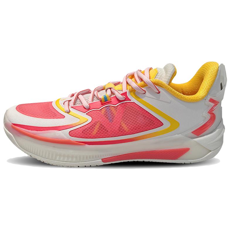 

361° Баскетбольные кроссовки с амортизацией и низкой подошвой, мужские, белые, красные