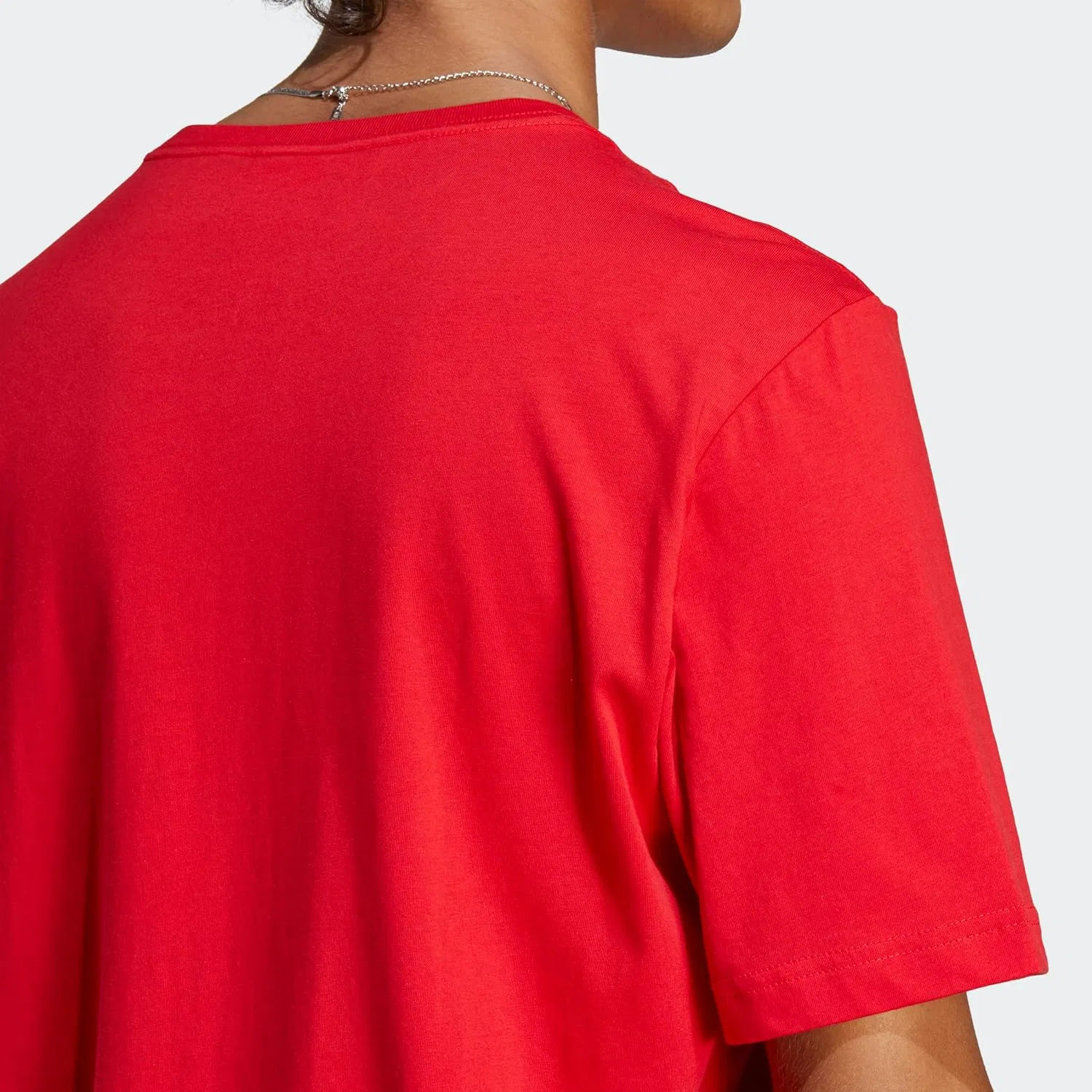 Футболка с вышитым логотипом adidas, Better Scarlet — фото 3