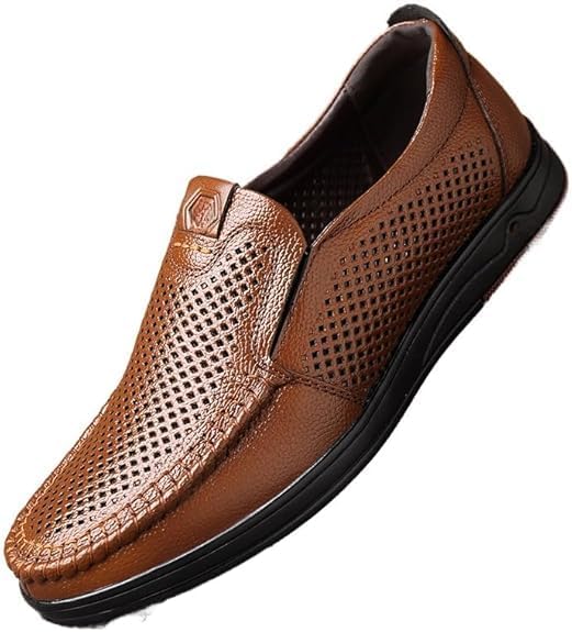 

Мужские туфли Loderin, мужские прогулочные туфли Loderin, удобные туфли с поддержкой свода и амортизирующей подошвой, слипоны, повседневные лоферы, легкие и дышащие (черные, 10) Generic