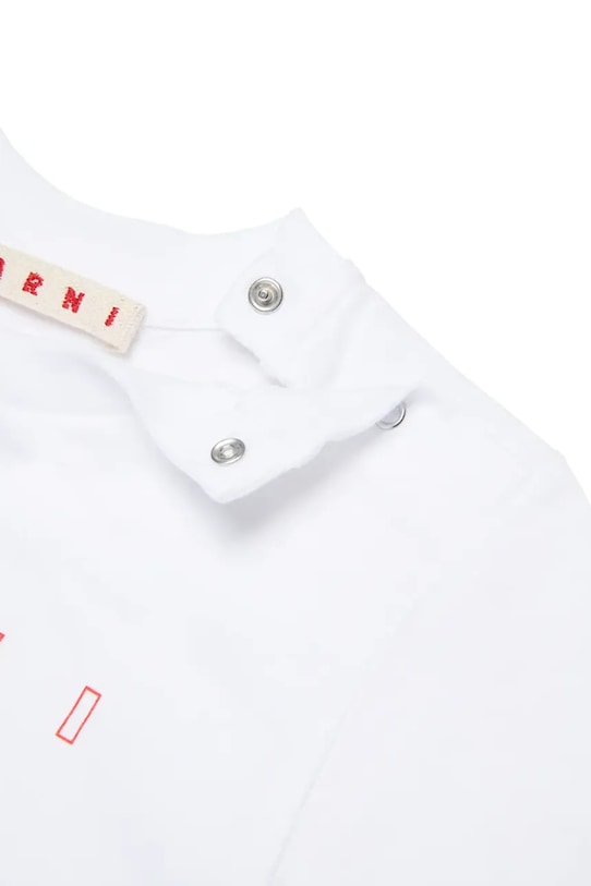 Детская хлопковая футболка MT276B T-SHIRT Marni, белый — фото 4