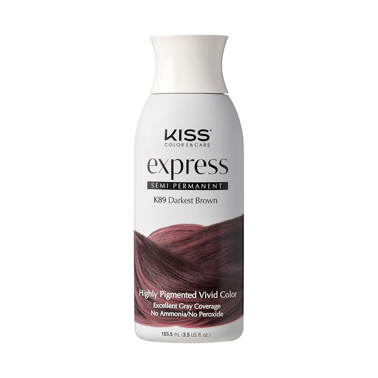 Полуперманентная краска для волос «Express Color #K89» 100 г от Kiss Kiss Express, Brown