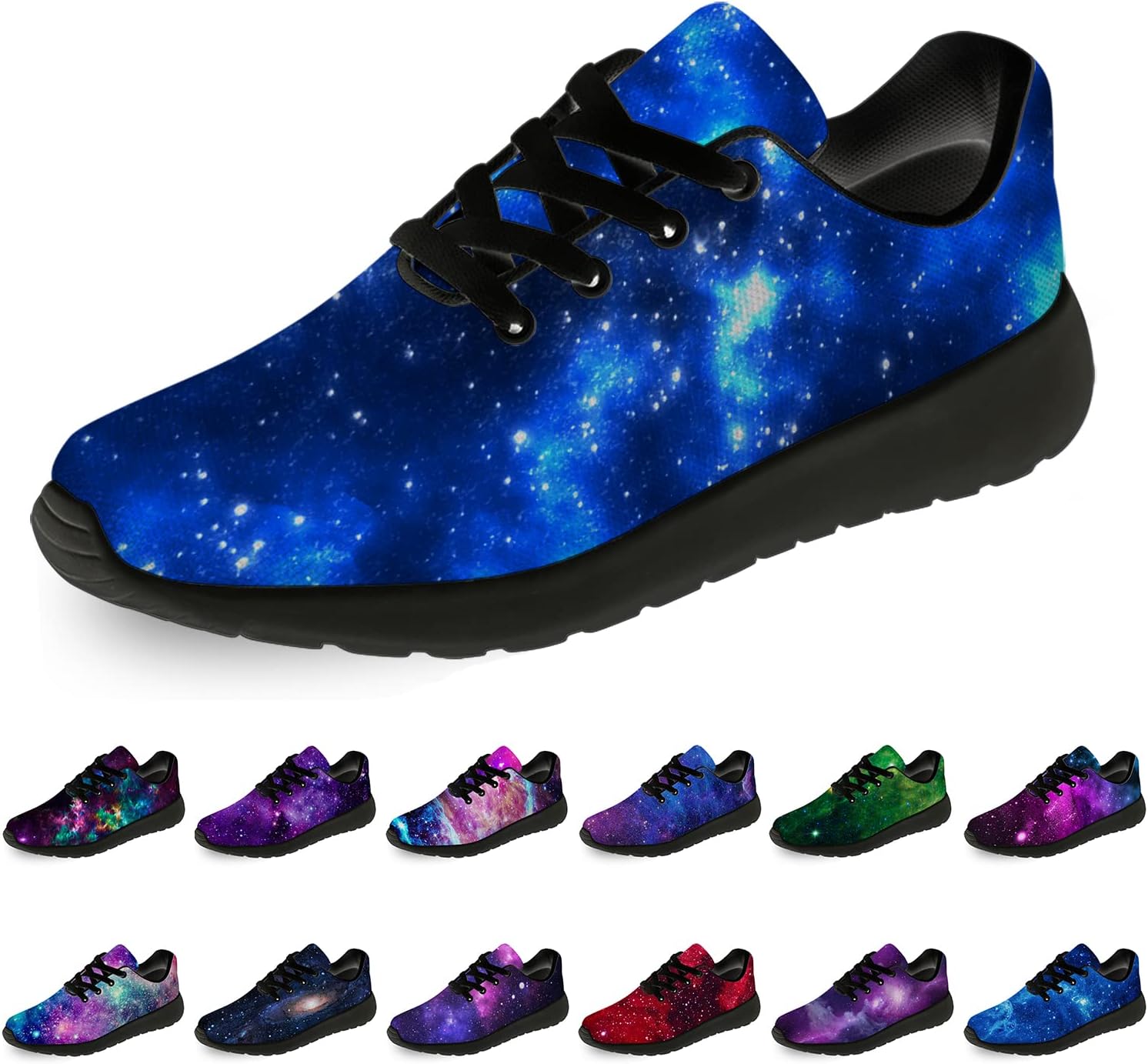 

Кроссовки Horethy Galaxy для женщин и мужчин, беговые кроссовки, дышащие кроссовки для ходьбы и тенниса, космические кроссовки, подарки, мультиколор