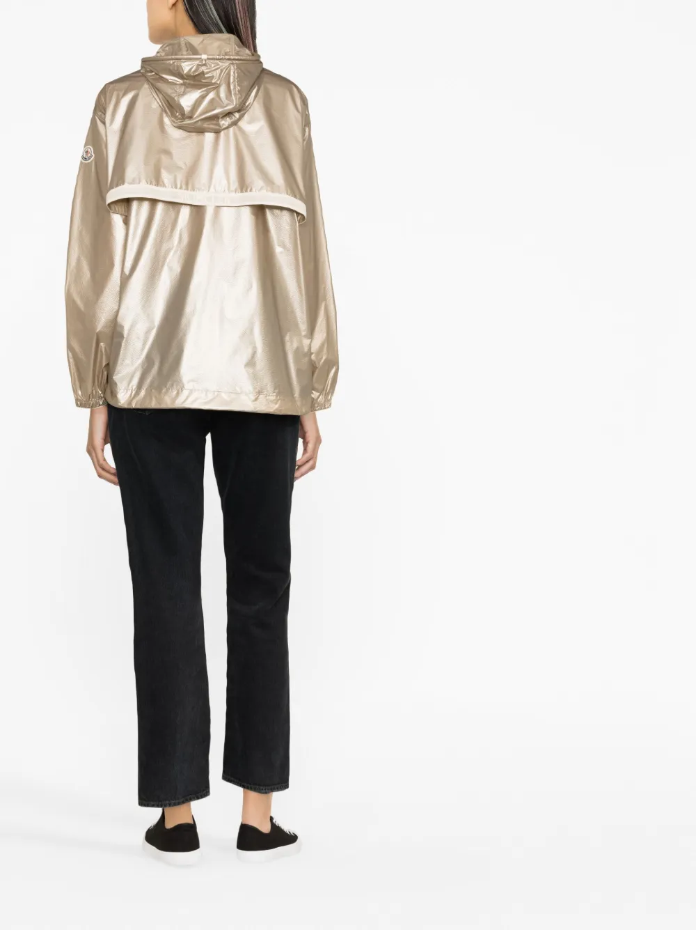 Куртка Tazenat на молнии с капюшоном MONCLER, золотой — фото 3