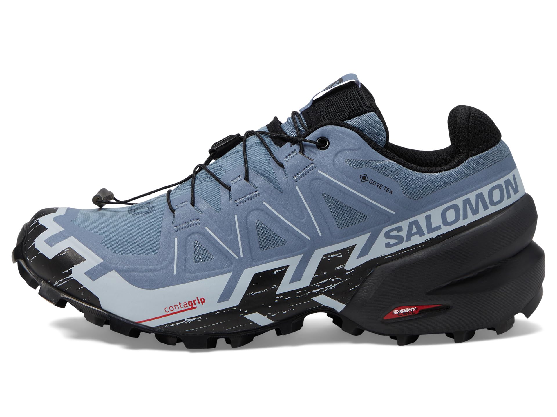 Кроссовки Salomon Speedcross 6 GTX, цвет Flint Stone/Black/Heather — фото 4