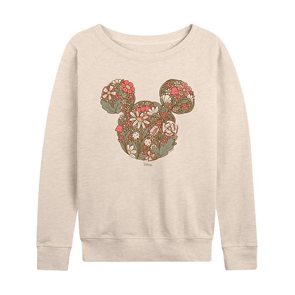 

Женская футболка с длинным рукавом Mickey Mouse Floral French Terry Disney