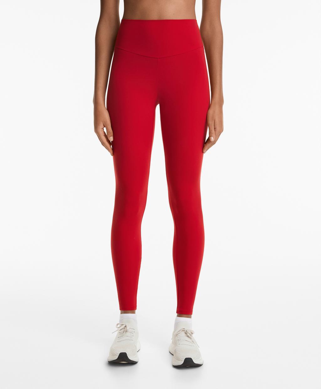 

Леггинсы Comfortlux с высокой посадкой и длиной до щиколоток Oysho, насыщенный красный