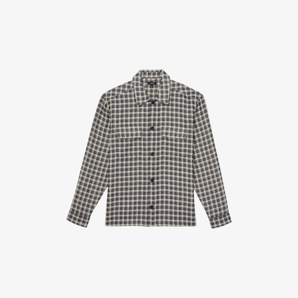 

Рубашка в клетку Ribona overshirt Reiss, белый