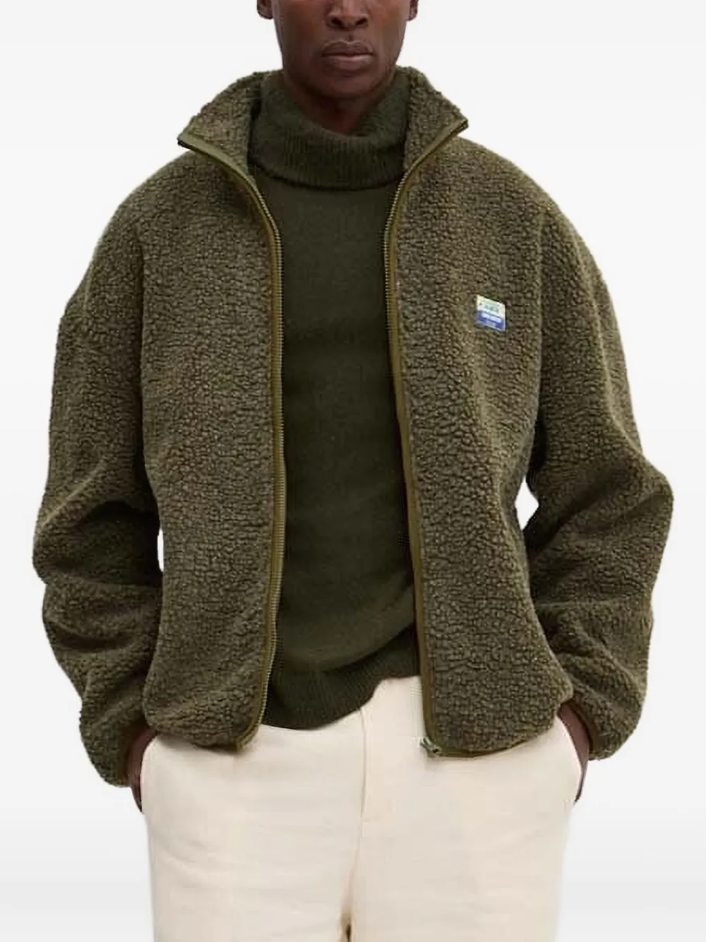 

Куртка из овчины на молнии Hoktown American Vintage, зеленый