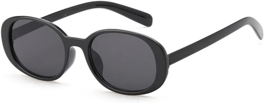 

Солнцезащитные очки с защитой UV400 | Легкая овальная оправа, цветные линзы | Для женщин и мужчин, для занятий спортом на открытом воздухе и вождения DSVIGF, Black Gray