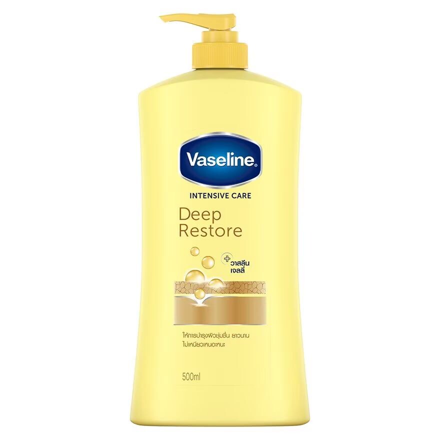 

Vaseline Лосьон для интенсивного ухода и глубокого восстановления 500 мл. ครีมทาผิว, เหลือง