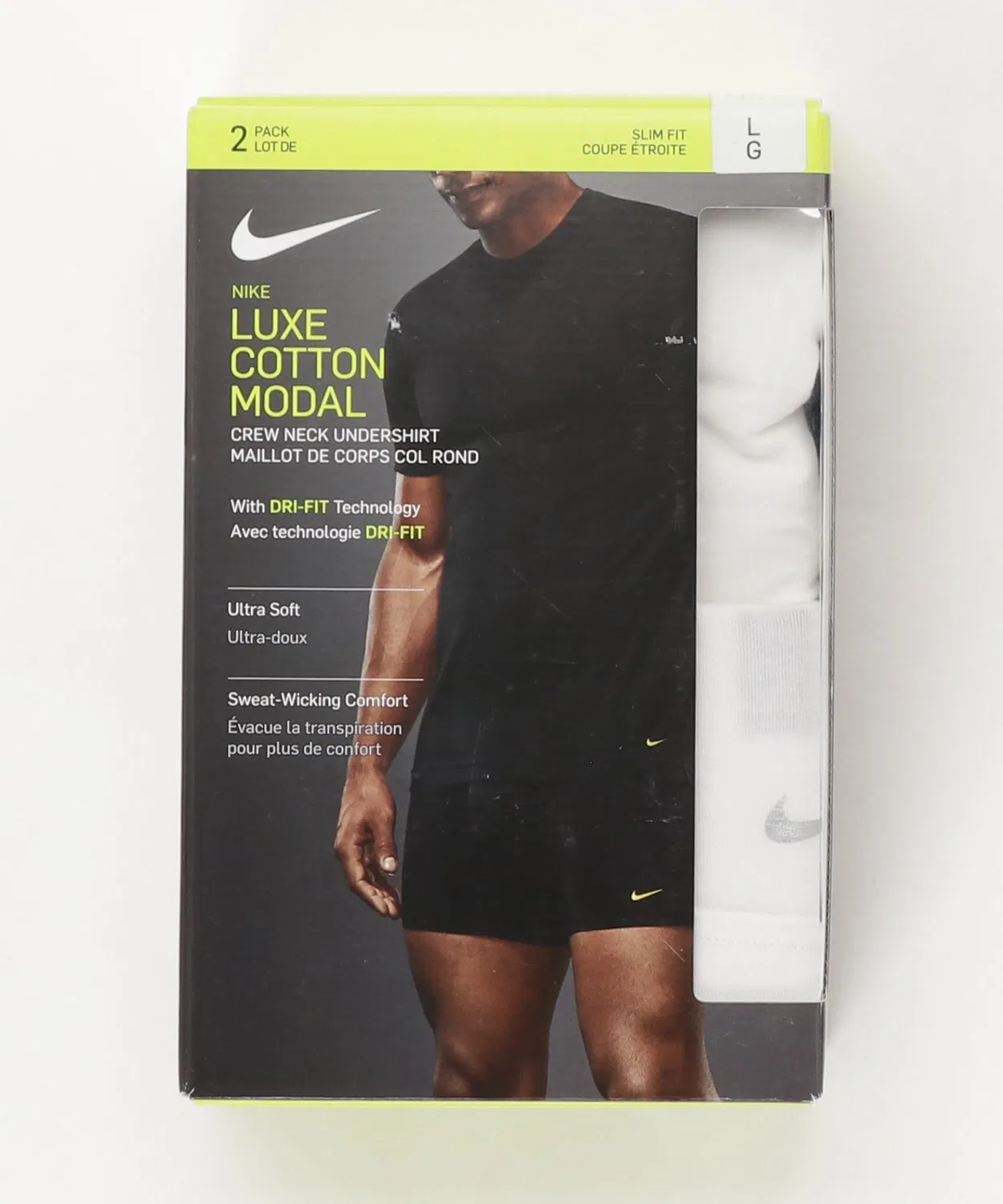 Футболка Nike Crew Neck 2 Pack белая