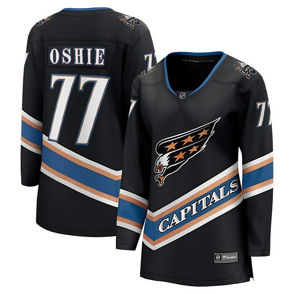 

Женская футболка TJ Oshie Washington Capitals Alternate 50th Anniversary Premier Breakaway Fanatics