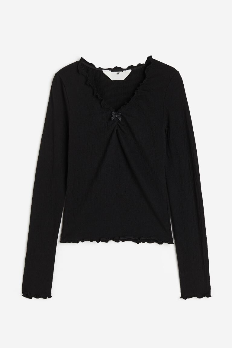 

Топ из жатого джерси H&M