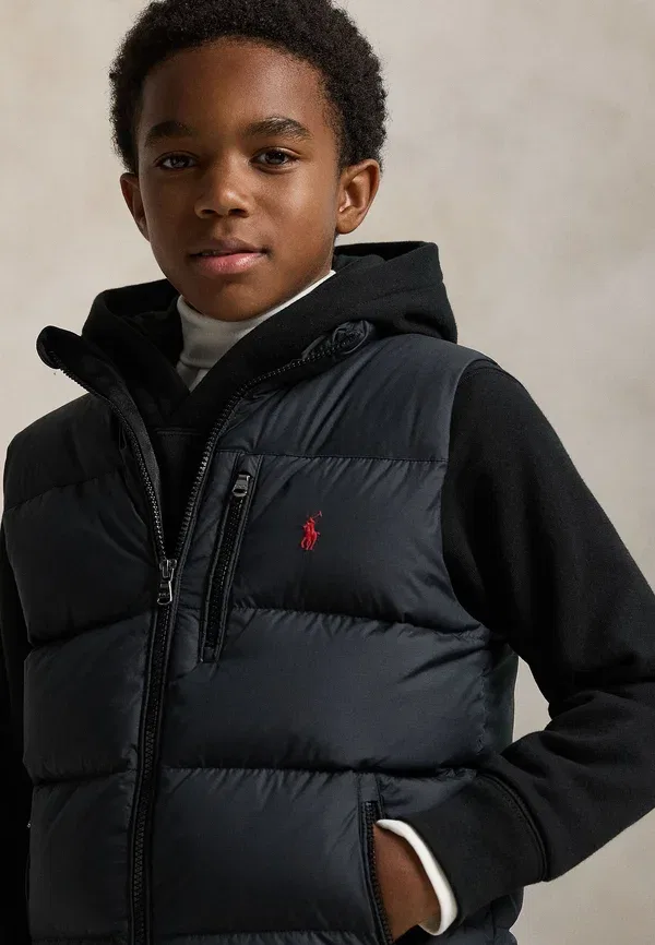 Жилет Gorham Down Vest 7 14y Waistcoat Polo Ralph Lauren, черный — фото 4