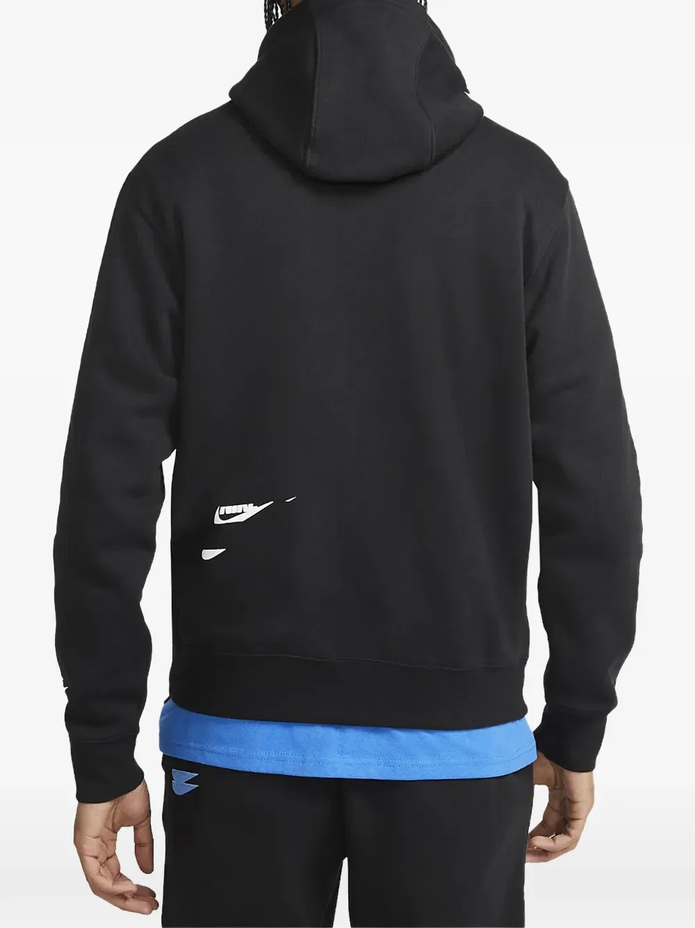 Флисовая толстовка с капюшоном Nike, черный — фото 2