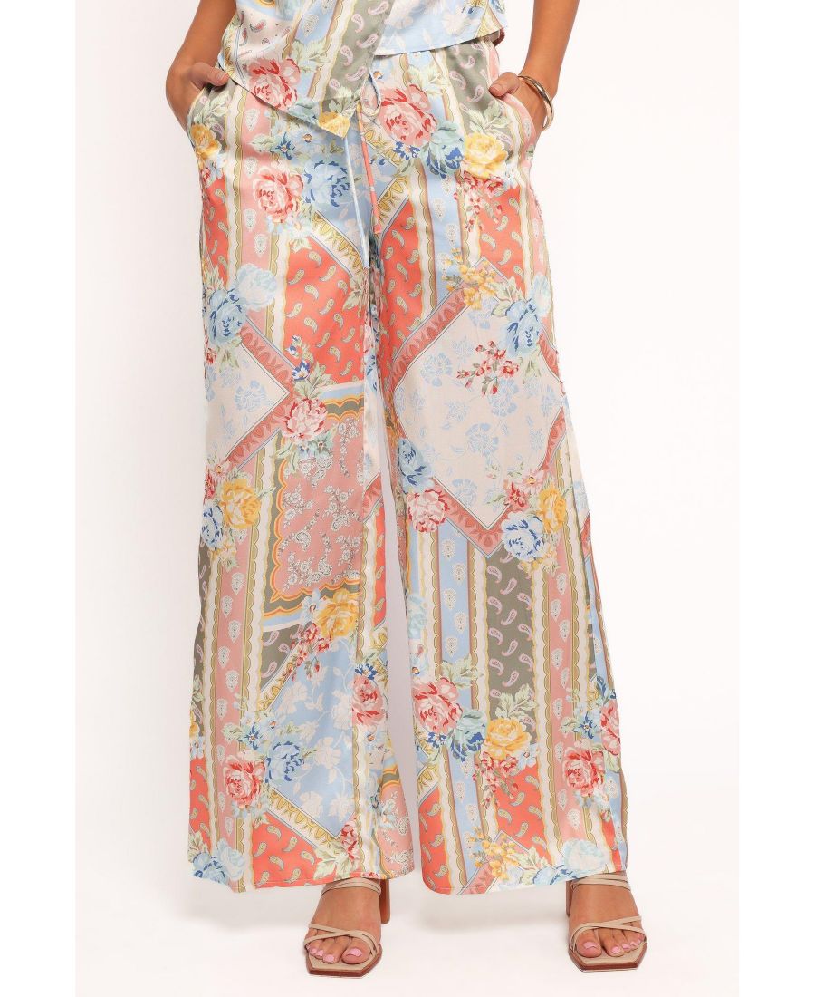 

Женские брюки Charly Wide Leg Pant - Bel Air Rose Petal and Pup, White