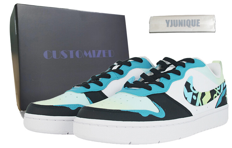 

Кроссовки Nike Court Borough Skateboarding Shoes Women's Low-top Blue, черный