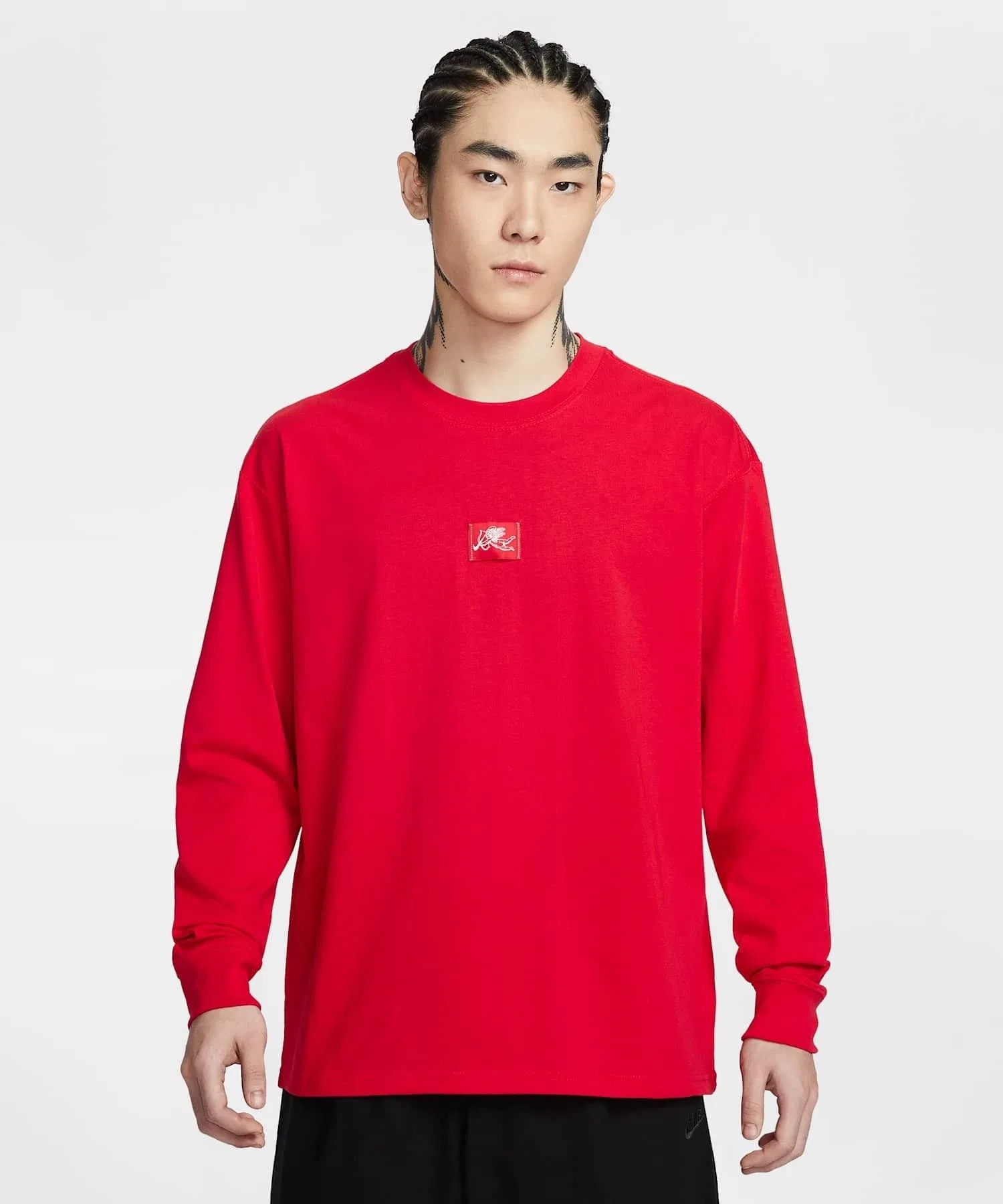 Унисекс футболка с длинным рукавом NIKE Sportswear University Red — фото 2