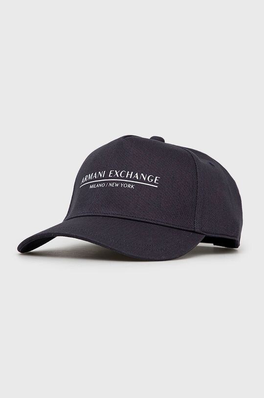 

Хлопковая кепка Armani Exchange, темно-синий