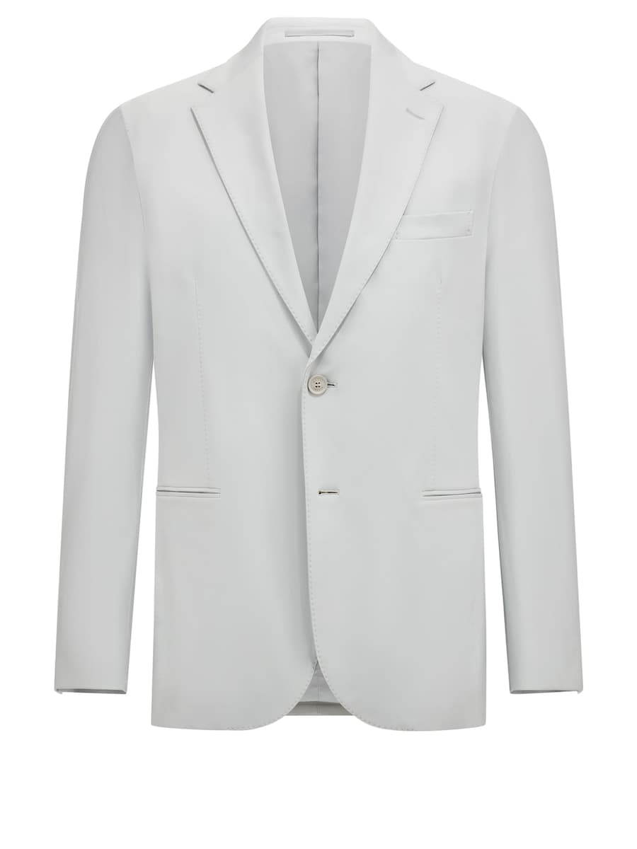 

Деловой пиджак прямого кроя Boggi Milano B Tech, жемчужно-белый